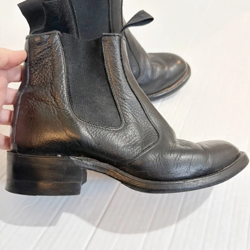Boulet Chelsea Boots Made in Canada Women’s Size 7 Men’s Size 5.5 C Pebbled Flat